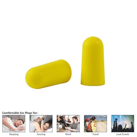 Interstate Safety Soft Silicone Ear Plugs, 400 PK 40202